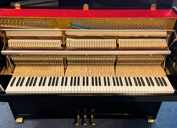 Secondhand Schaefer 109 Upright Piano Polished Ebony | Bolton Store