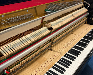 Secondhand Schaefer 109 Upright Piano Polished Ebony | Bolton Store