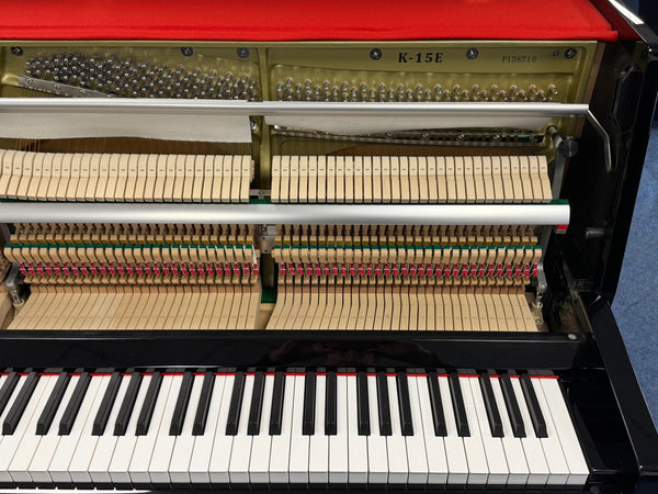Secondhand Kawai K15 Acoustic Upright Piano Polished Ebony | Bolton  Store