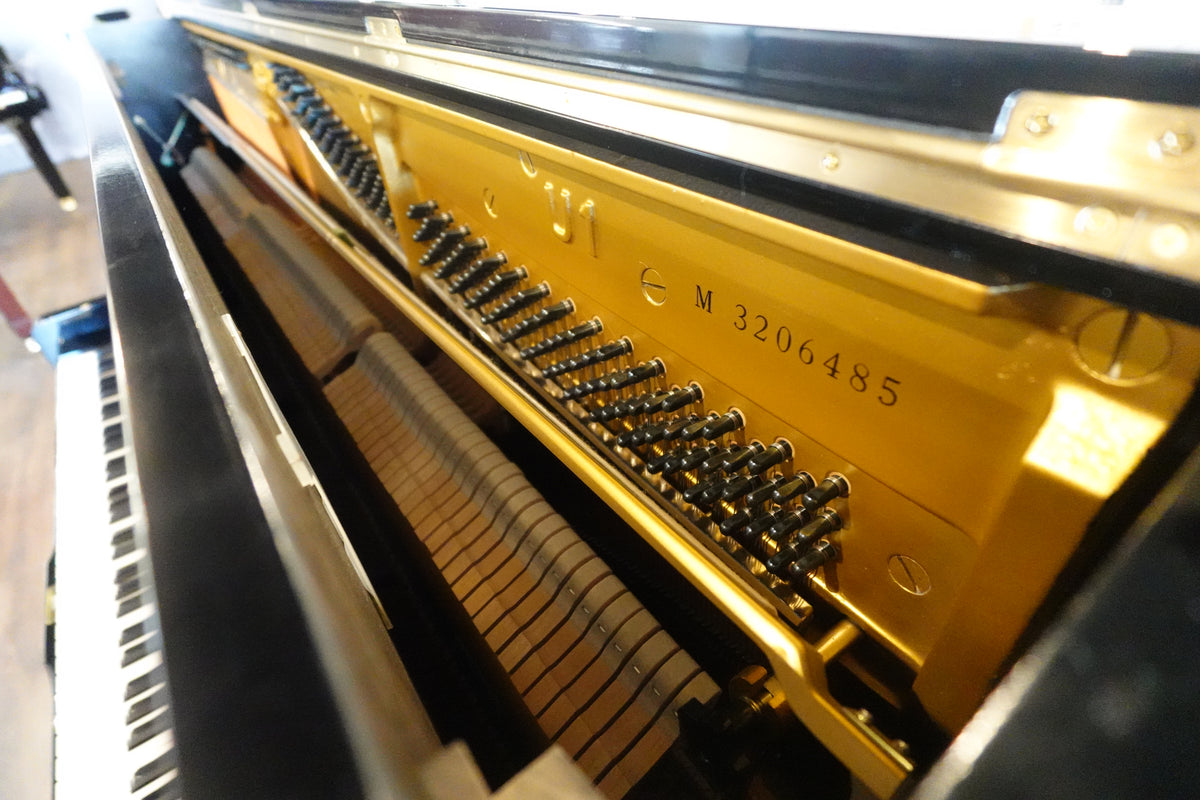 Refurbished Yamaha U1 Upright Acoustic Piano | Polished Ebony | Chester Store