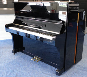 Secondhand Kawai KU-3B Upright Piano Polished Ebony Made In Japan 1971