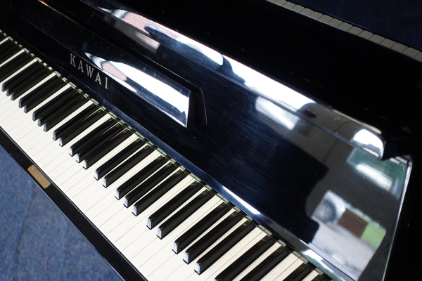 Secondhand Kawai KU-3B Upright Piano Polished Ebony Made In Japan 1971
