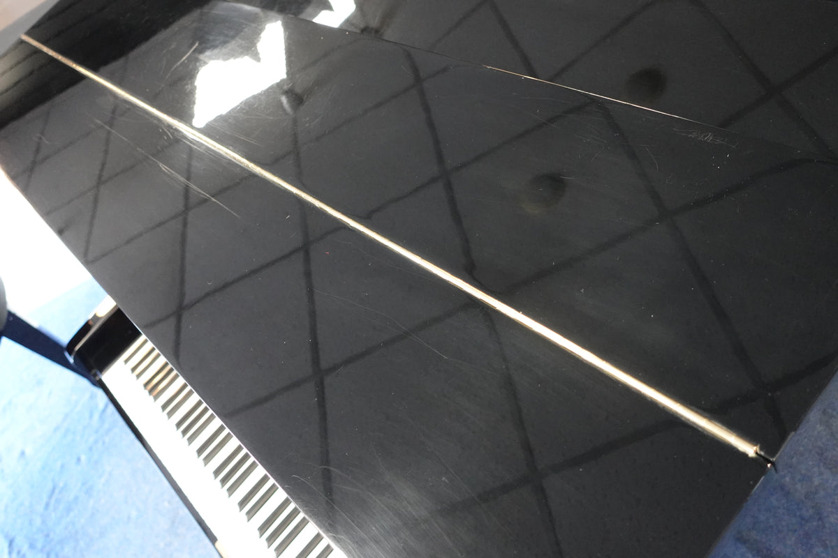 Secondhand Kawai KU-3B Upright Piano Polished Ebony Made In Japan 1971