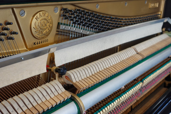 Secondhand Kawai KU-3B Upright Piano Polished Ebony Made In Japan 1971