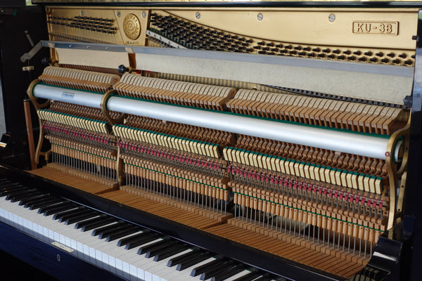 Secondhand Kawai KU-3B Upright Piano Polished Ebony Made In Japan 1971