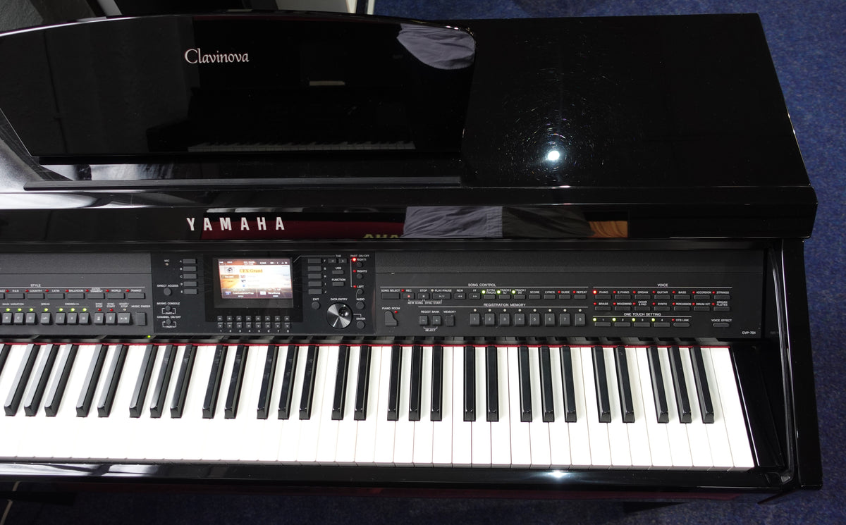 Secondhand Yamaha CVP701 Clavinova Digital Piano Polished Ebony