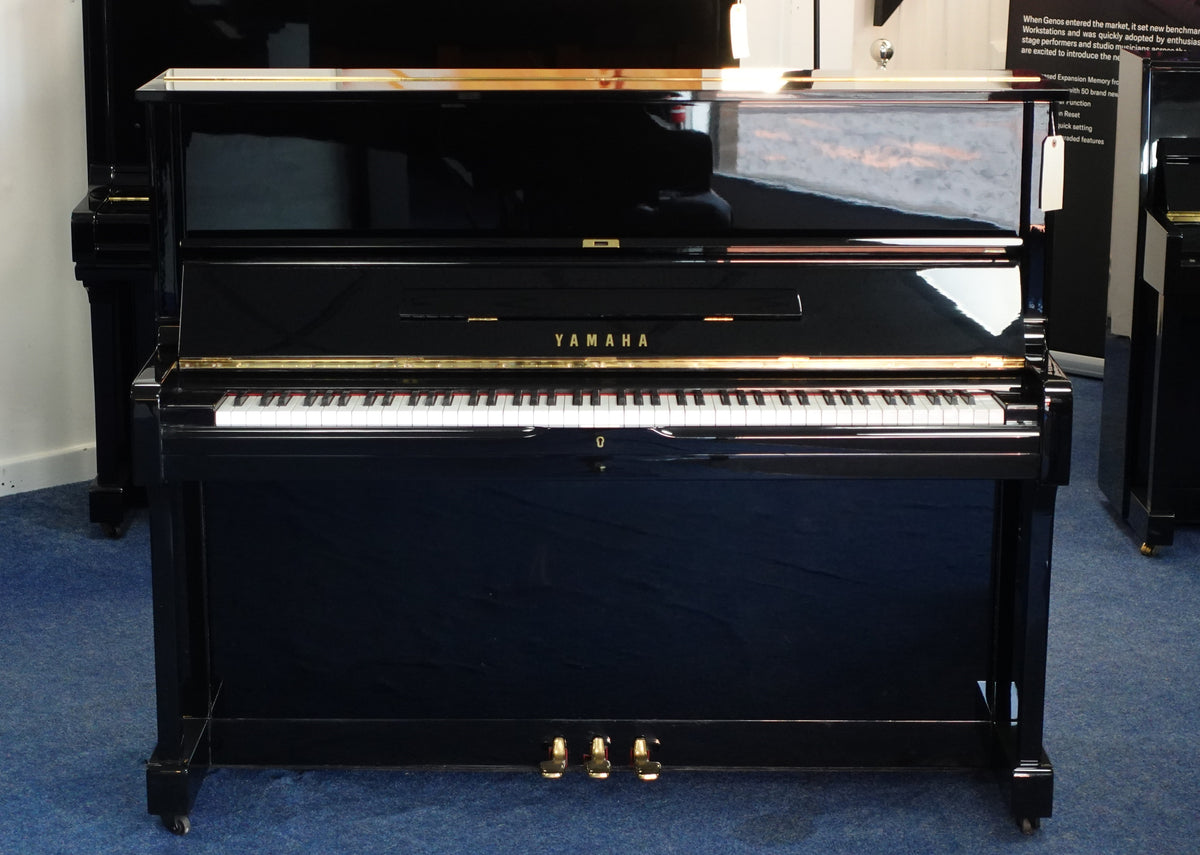 Refurbished Yamaha U1 Upright Piano - Polished Ebony, Japan 1975