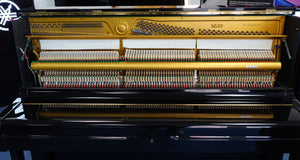 Refurbished Yamaha U1 Upright Piano - Polished Ebony, Japan 1975