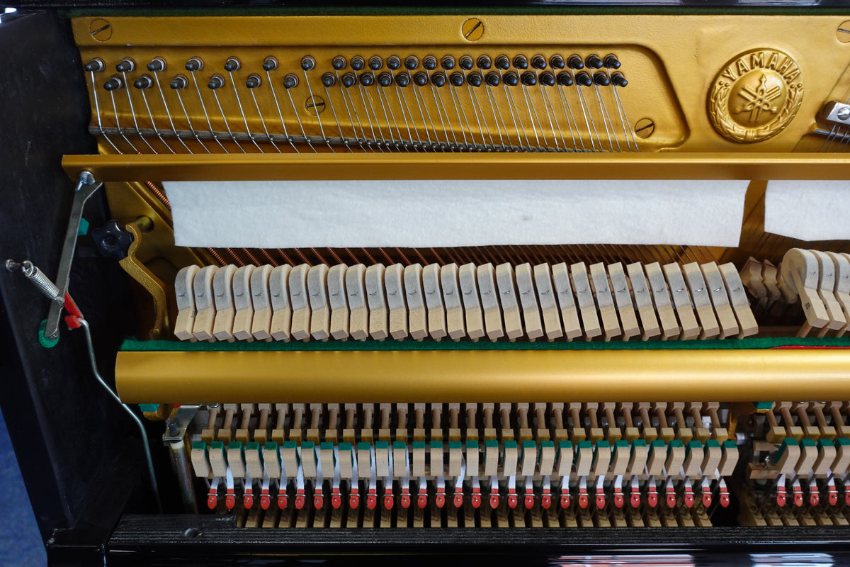 Refurbished Yamaha U1 Upright Piano - Polished Ebony, Japan 1975