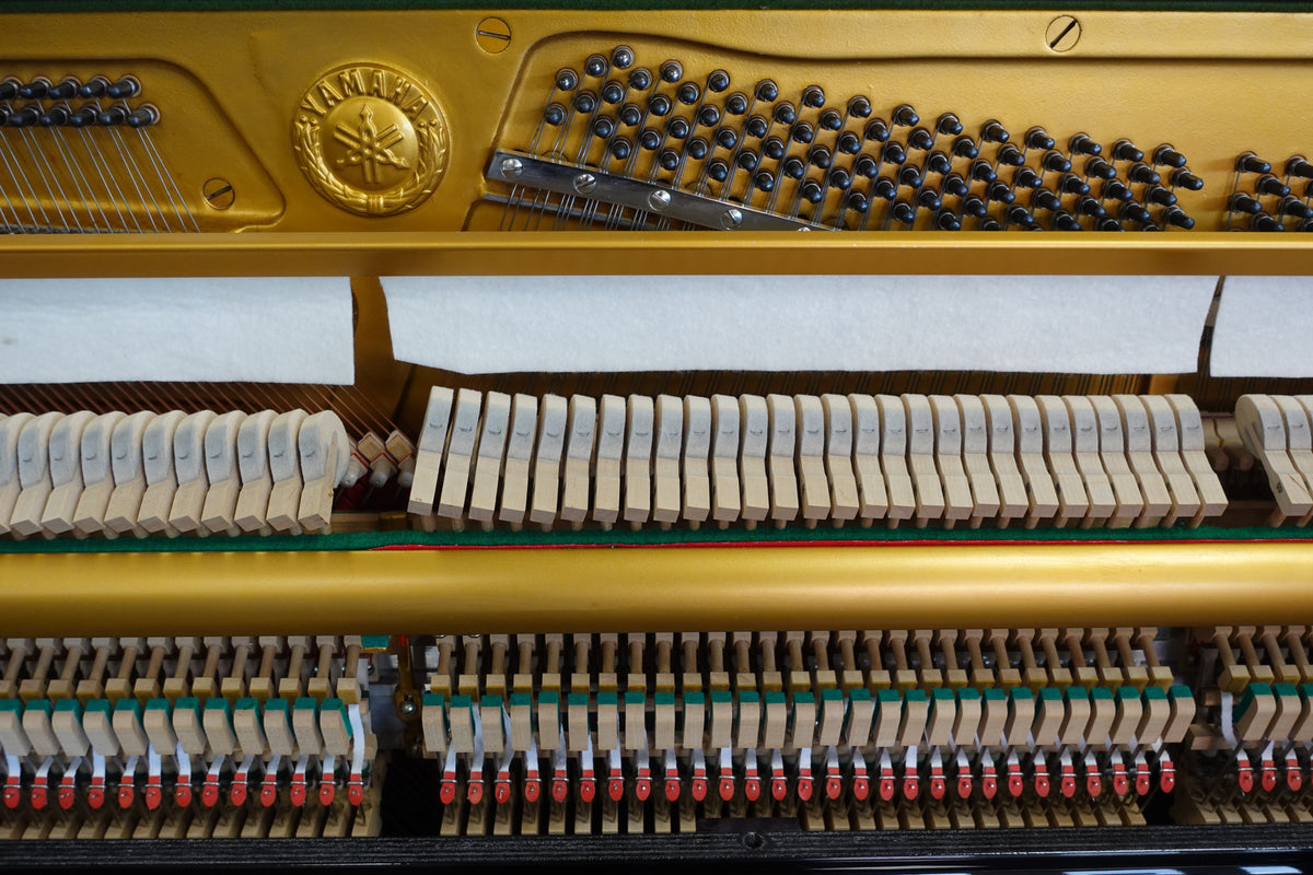 Refurbished Yamaha U1 Upright Piano - Polished Ebony, Japan 1975