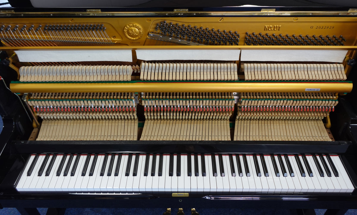 Refurbished Yamaha U1 Upright Piano - Polished Ebony, Japan 1975