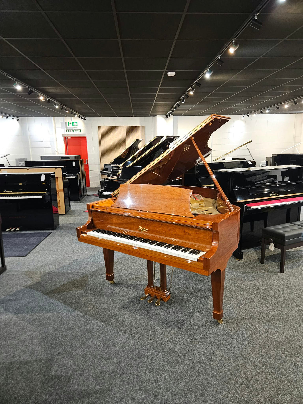 Ex-Lease Boston GP178 Acoustic Grand Piano | Polished Walnut | Leeds Store