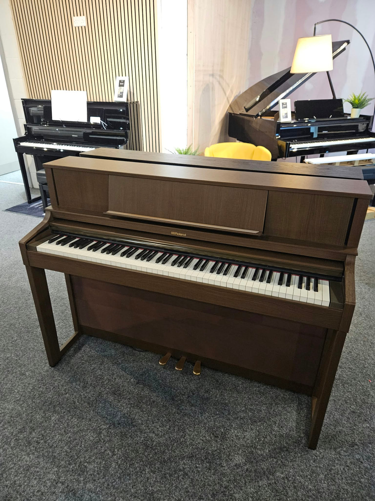 Secondhand Roland LX7 Digital Piano Brown Walnut