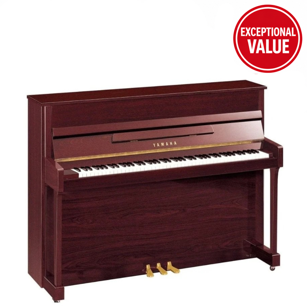 Yamaha B2E Acoustic Upright Piano Polished Mahogany