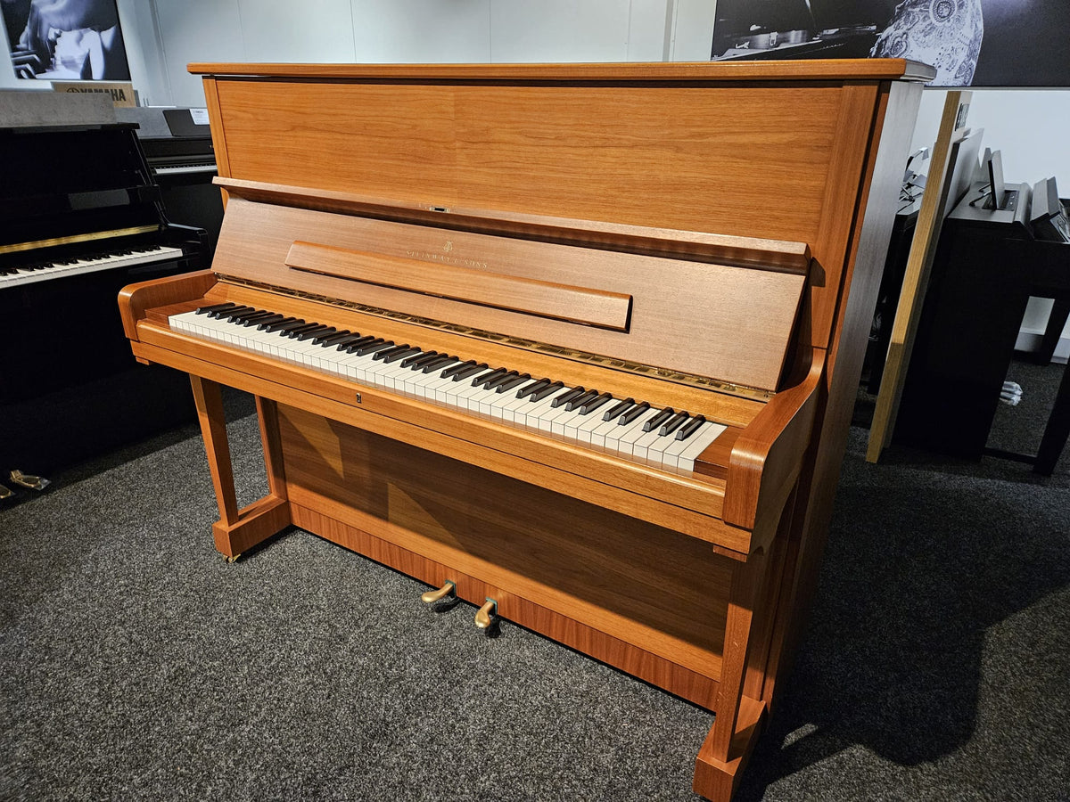 Secondhand Steinway & Sons Model V Upright Acoustic Piano Satin Oak (1984)