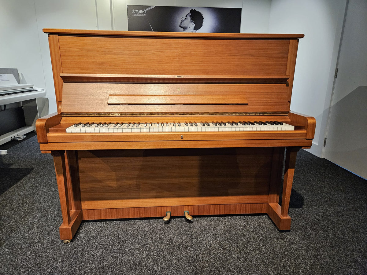 Secondhand Steinway & Sons Model V Upright Acoustic Piano Satin Oak (1984)