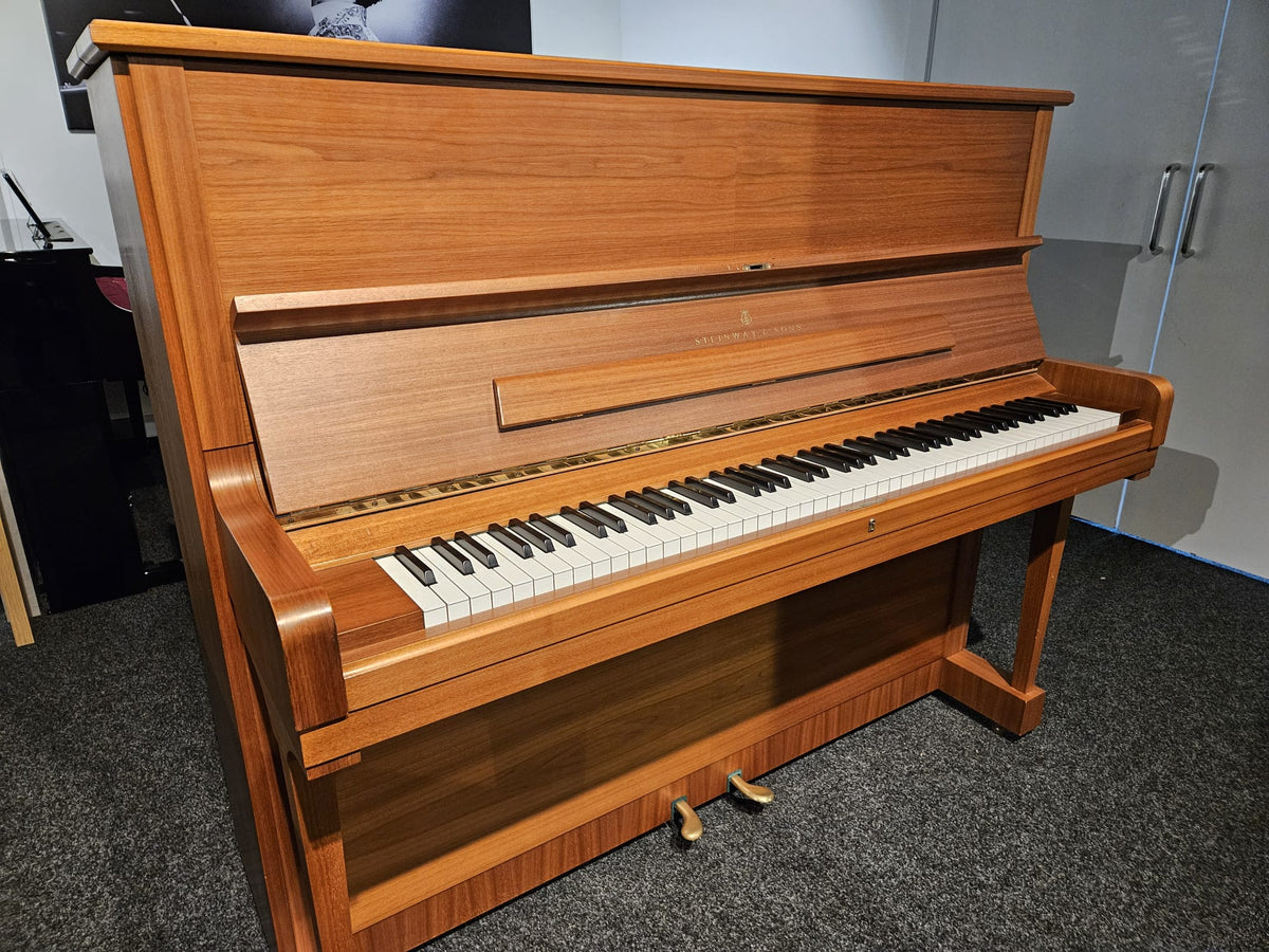Secondhand Steinway & Sons Model V Upright Acoustic Piano Satin Oak (1984)