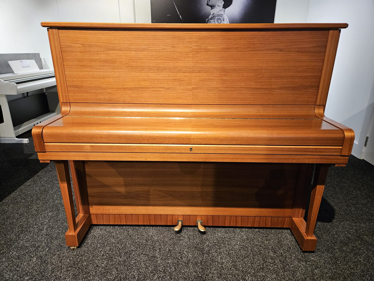 Secondhand Steinway & Sons Model V Upright Acoustic Piano Satin Oak (1984)