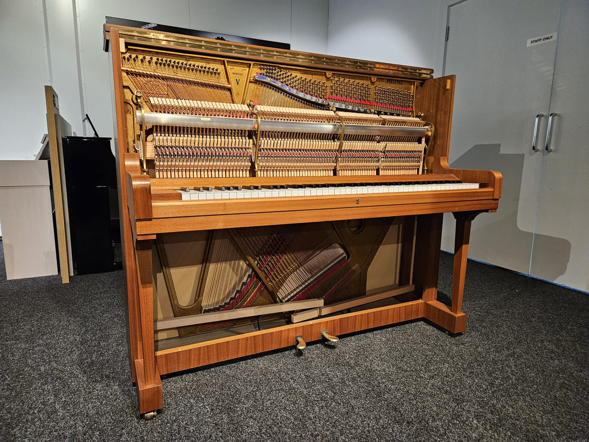 Secondhand Steinway & Sons Model V Upright Acoustic Piano Satin Oak (1984)