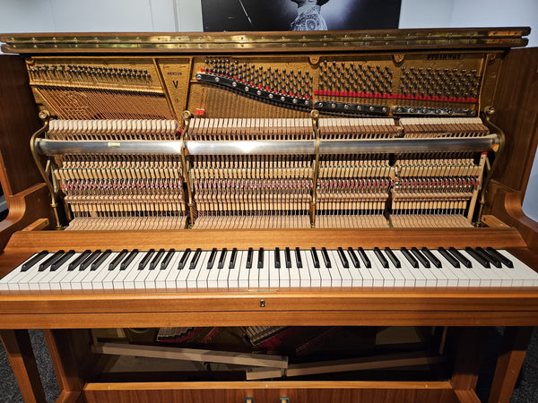 Secondhand Steinway & Sons Model V Upright Acoustic Piano Satin Oak (1984)