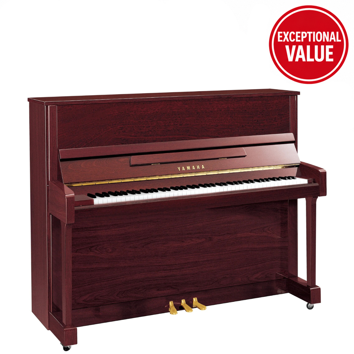 Yamaha B3E Acoustic Upright Piano Polished Mahogany