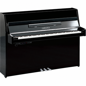 Yamaha B1 TC3 TransAcoustic Upright Piano in Polished Ebony with Chrome Fittings