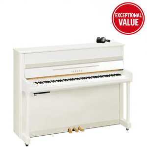 Yamaha B3 TC3 PWH Transacoustic Upright Piano Polished White