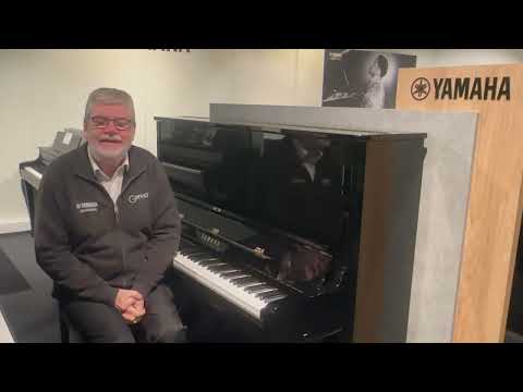 Yamaha YUS3 Upright Piano Polished White