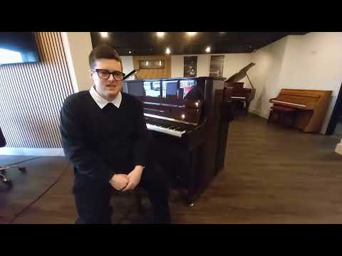 Secondhand Waldstein UP120M Upright Acoustic Piano | Polished Mahogany | Chester Store