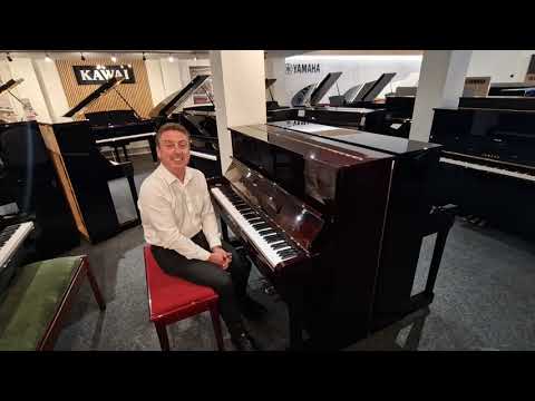 Secondhand Reid-Sohn SU121 Upright Piano Polished Mahogany