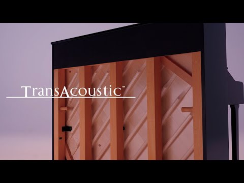 Yamaha B1 TC3 TransAcoustic Upright Piano in Polished Ebony with Chrome Fittings