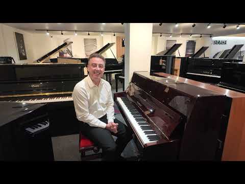 Secondhand Kawai K15 Upright Piano Polished Mahogany
