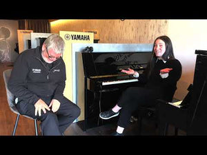 Yamaha B3ESC3 Silent Upright Piano Polished White