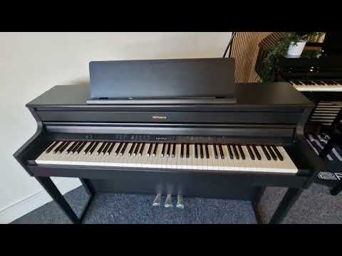 Secondhand Roland HP704 Premium Concert Class Digital Piano Charcoal Black
