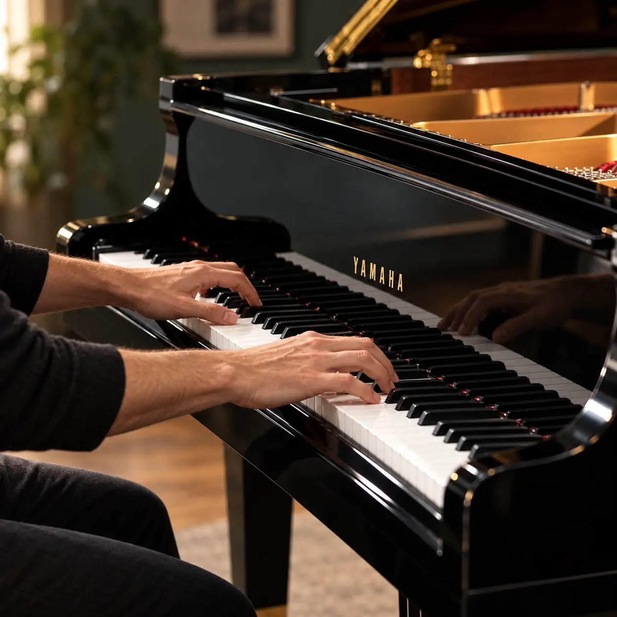 Yamaha GC2 Baby Grand Piano Polished Ebony