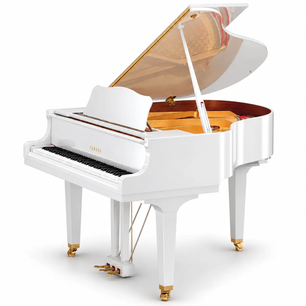 Yamaha GC2 Baby Grand Piano Polished White