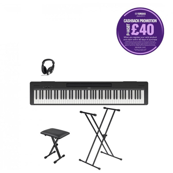 Yamaha P145BT Portable Digital Piano Standard Package