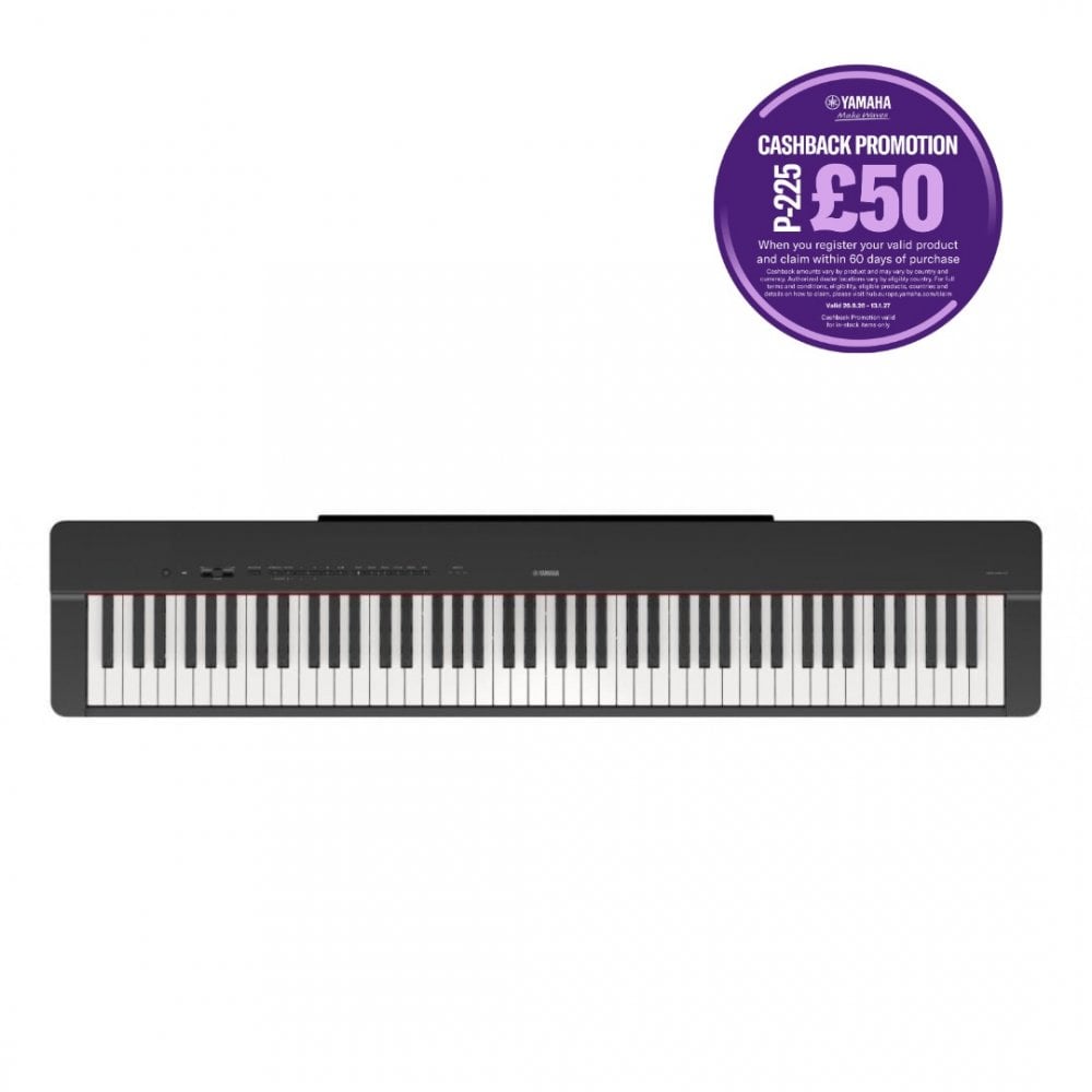 Yamaha P225 Portable Digital Piano Black
